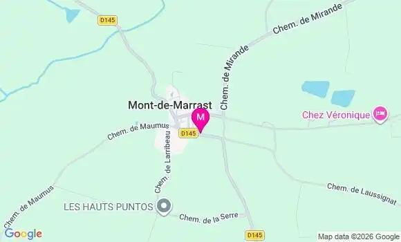 Localisation Mont de Marrast - 32170