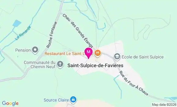 Localisation Saint Sulpice de Favieres - 91910