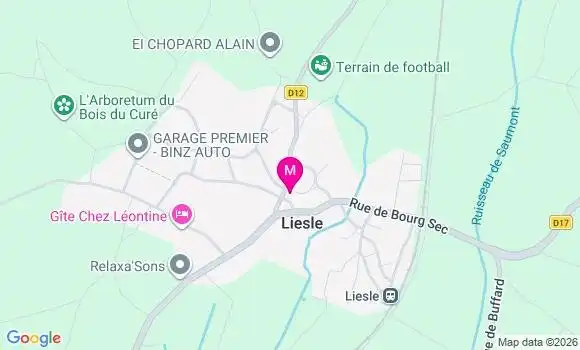 Localisation Superette - 25440