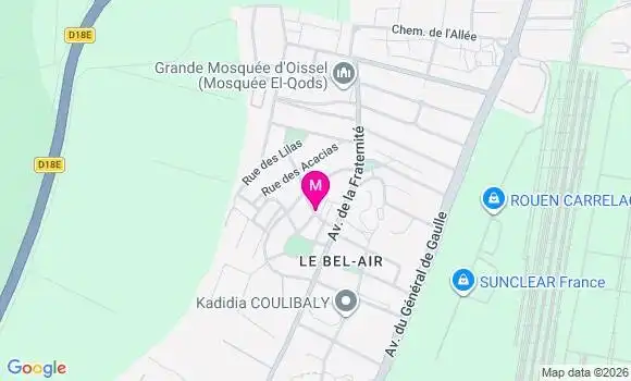 Localisation Oissel - 76350