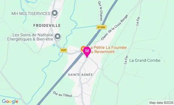 Localisation Sainte Agnes - 39190