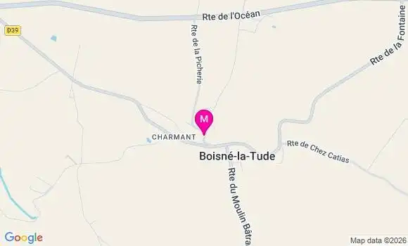 Localisation Boisne la Tude - 16320