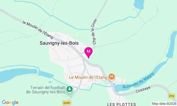 Localisation Sauvigny les Bois - 58160