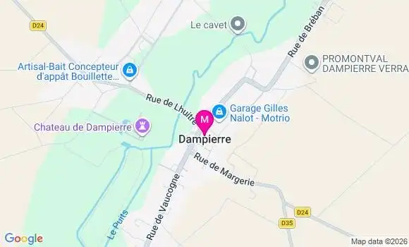 Localisation Dampierre - 10240