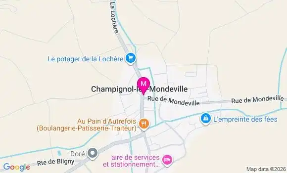 Localisation Champignol Lez Mondeville - 10200
