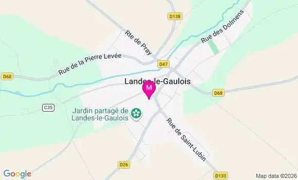 Localisation Landes le Gaulois - 41190
