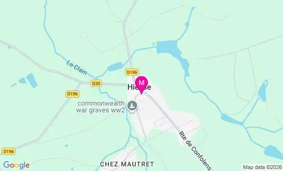 Localisation Hiesse - 16490