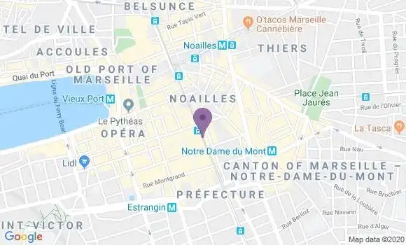 Localisation Marseille Rue de Rome - 13001