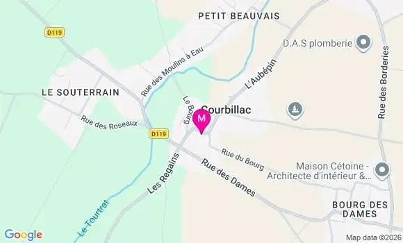 Localisation Courbillac - 16200