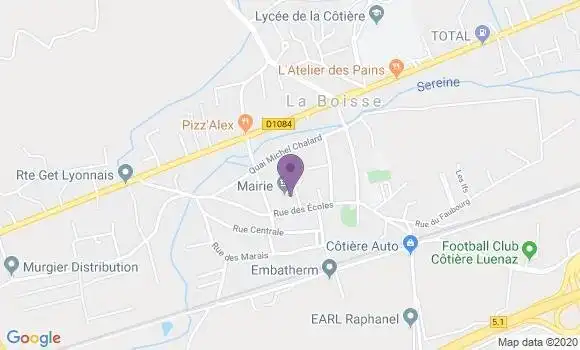 Localisation La Boisse Ap - 01120