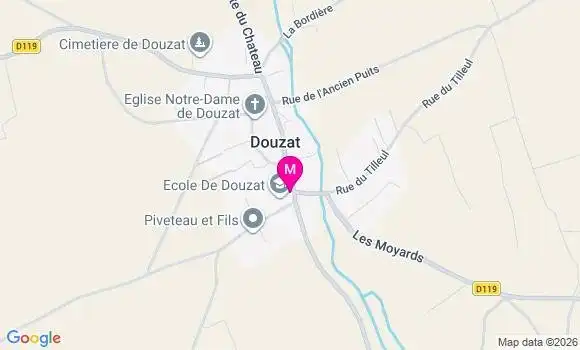 Localisation Douzat - 16290