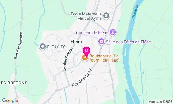 Localisation Fleac - 16730