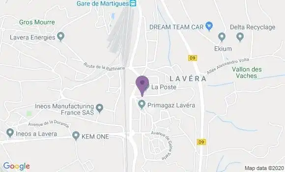 Localisation Martigues Lavera Bp - 13117