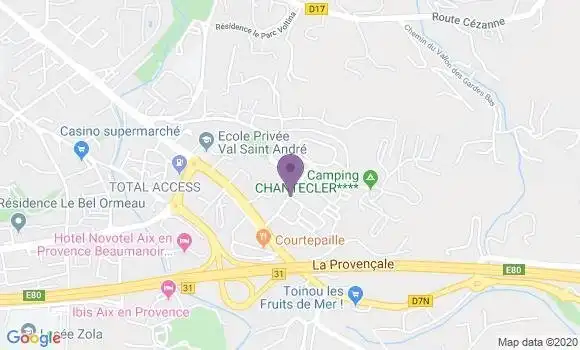 Localisation Aix En Provence Val Saint Andre - 13100