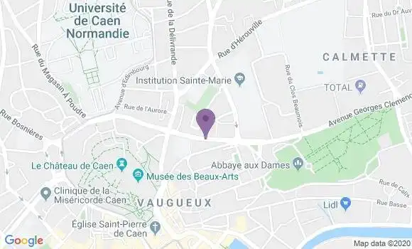 Localisation Caen Reine Mathilde Bp - 14000
