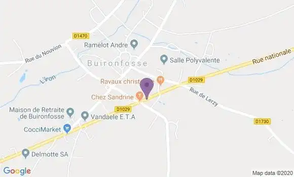 Localisation Buironfosse Bp - 02620