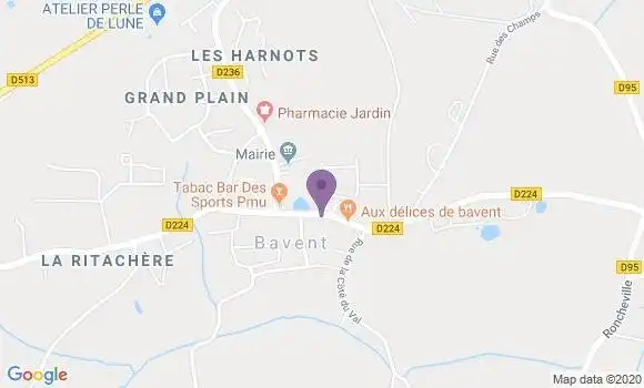 Localisation Bavent Bp - 14860