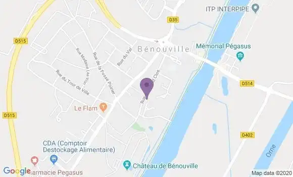 Localisation Benouville Bp - 14970