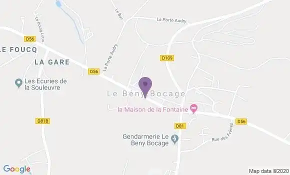 Localisation Le Beny Bocage - 14350