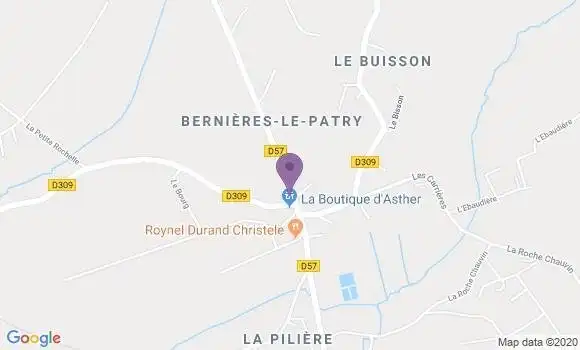 Localisation Bernieres le Patry Ap - 14410