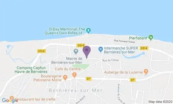 Localisation Bernieres sur Mer Bp - 14990
