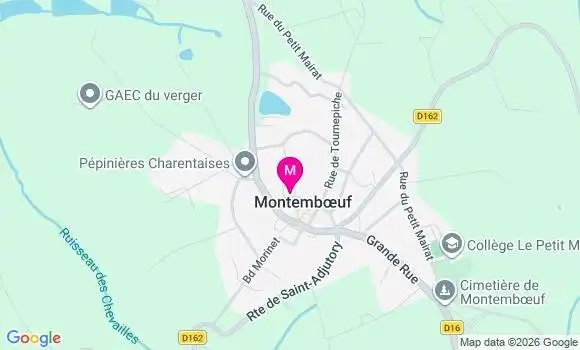 Localisation Montemboeuf - 16310