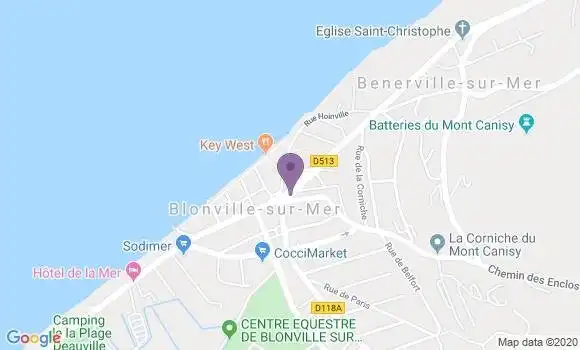Localisation Blonville sur Mer Bp - 14910