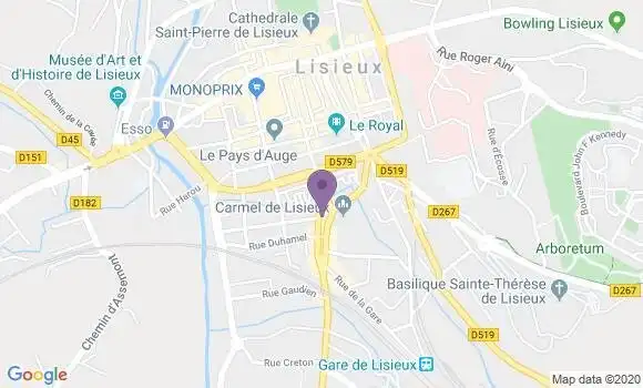 Localisation Lisieux Ste Anne Bp - 14100