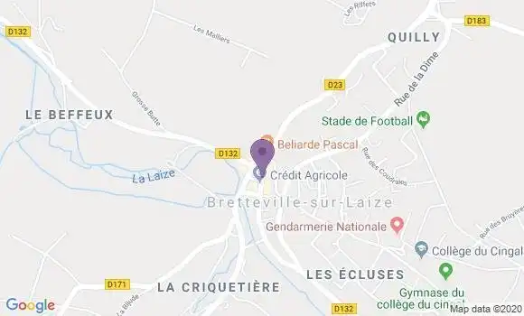 Localisation Bretteville sur Laize - 14680