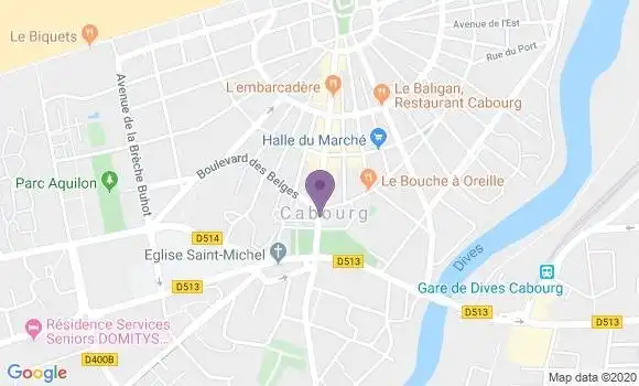 Localisation Cabourg - 14390