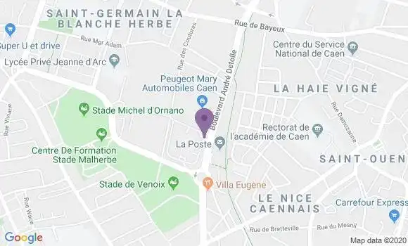 Localisation Caen R P - 14000