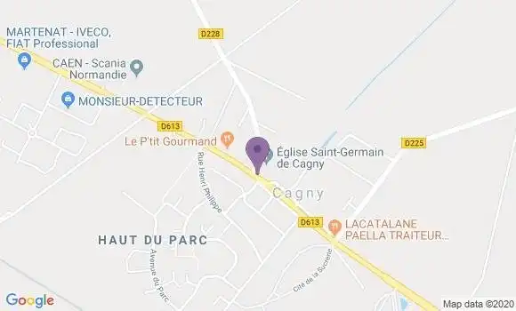 Localisation Cagny Bp - 14630