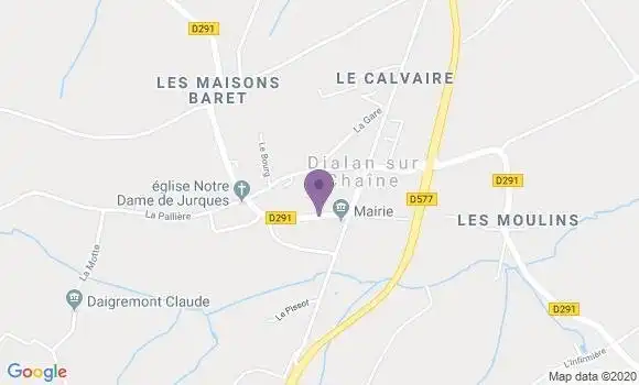 Localisation Cahagnes Bp - 14240