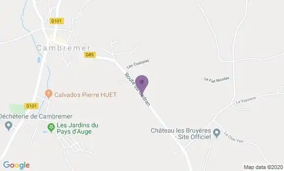 Localisation Cambremer - 14340