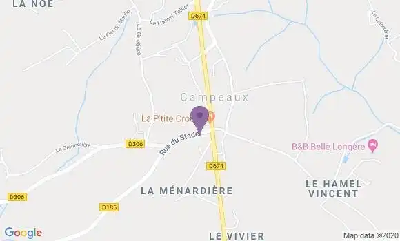 Localisation Campeaux Bp - 14350