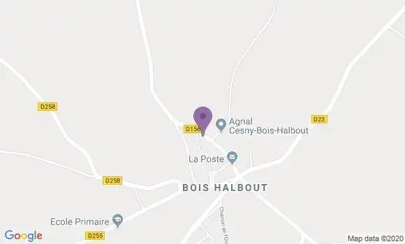 Localisation Cesny Bois Halbout Bp - 14220