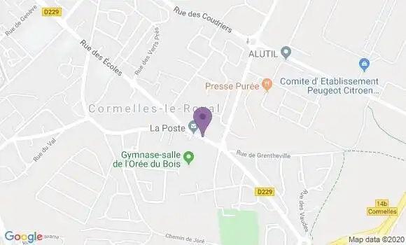 Localisation Cormelles le Royal Bp - 14123