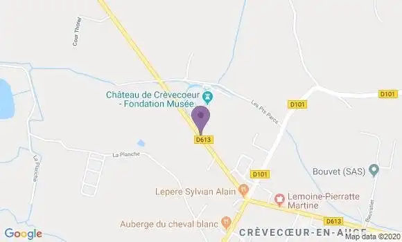 Localisation Crevecoeur En Auge Bp - 14340
