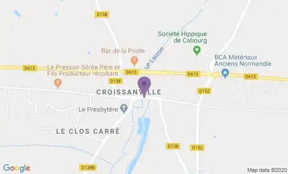 Localisation Croissanville Bp - 14370