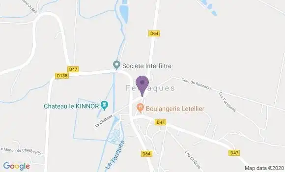 Localisation Fervaques Bp - 14140