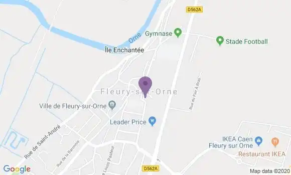 Localisation Fleury sur Orne Bp - 14123