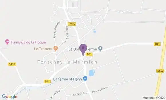 Localisation Fontenay le Marmion Ap - 14320