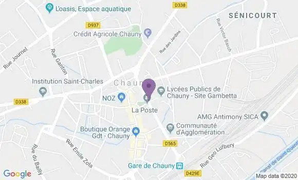 Localisation Chauny - 02300
