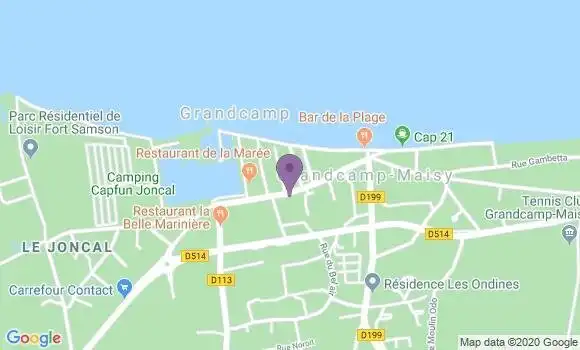 Localisation Grandcamp Maisy Bp - 14450
