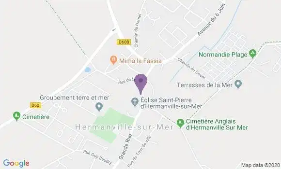 Localisation Hermanville sur Mer Bp - 14880