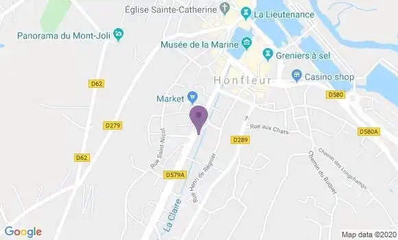 Localisation Honfleur - 14600