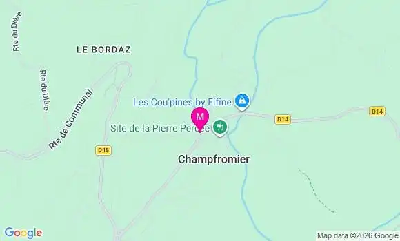 Localisation Champfromier - 01410