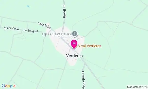 Localisation Verrieres - 16130