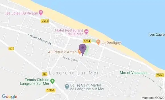 Localisation Langrune sur Mer Bp - 14830