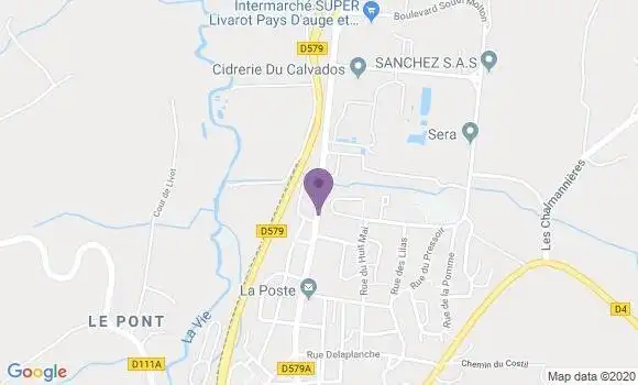 Localisation Livarot - 14140